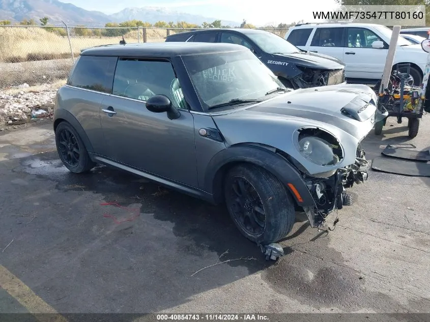 2007 Mini Cooper S VIN: WMWMF73547TT80160 Lot: 40854743