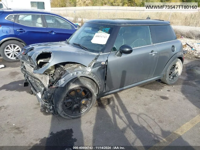 2007 Mini Cooper S VIN: WMWMF73547TT80160 Lot: 40854743