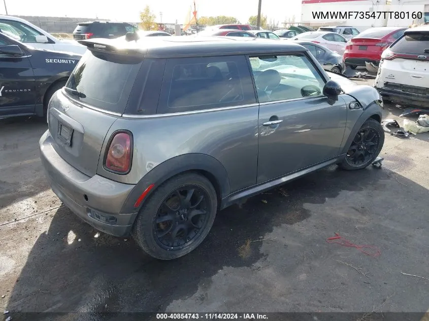 2007 Mini Cooper S VIN: WMWMF73547TT80160 Lot: 40854743