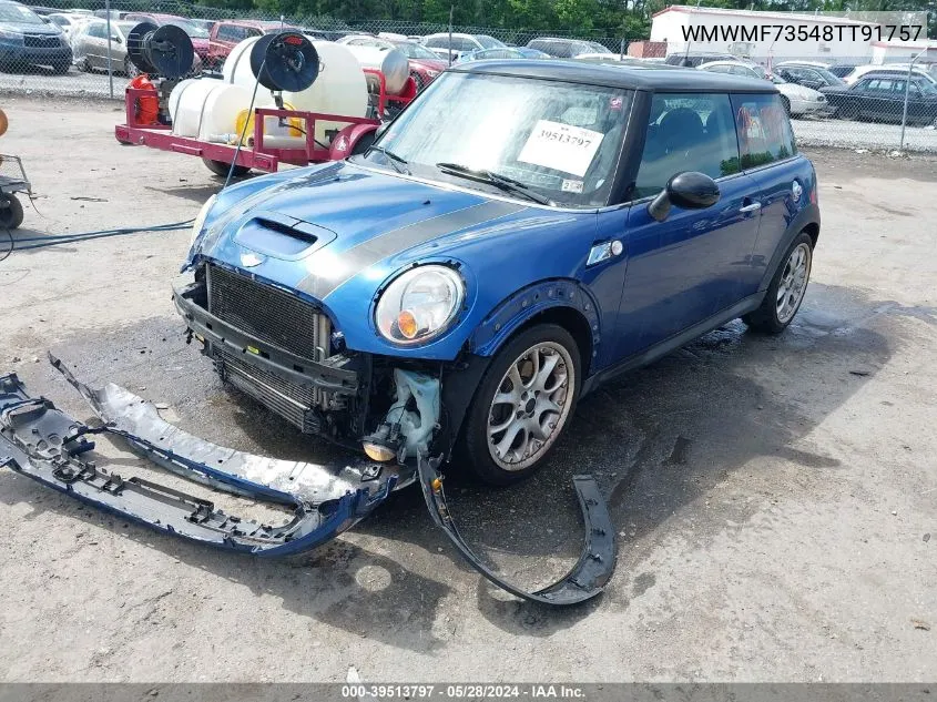 2008 Mini Cooper S VIN: WMWMF73548TT91757 Lot: 39513797