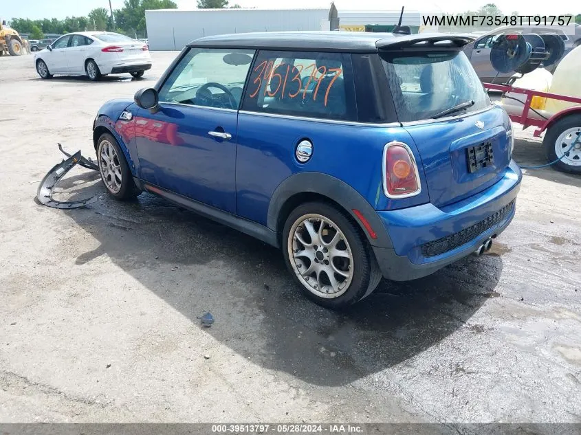 2008 Mini Cooper S VIN: WMWMF73548TT91757 Lot: 39513797