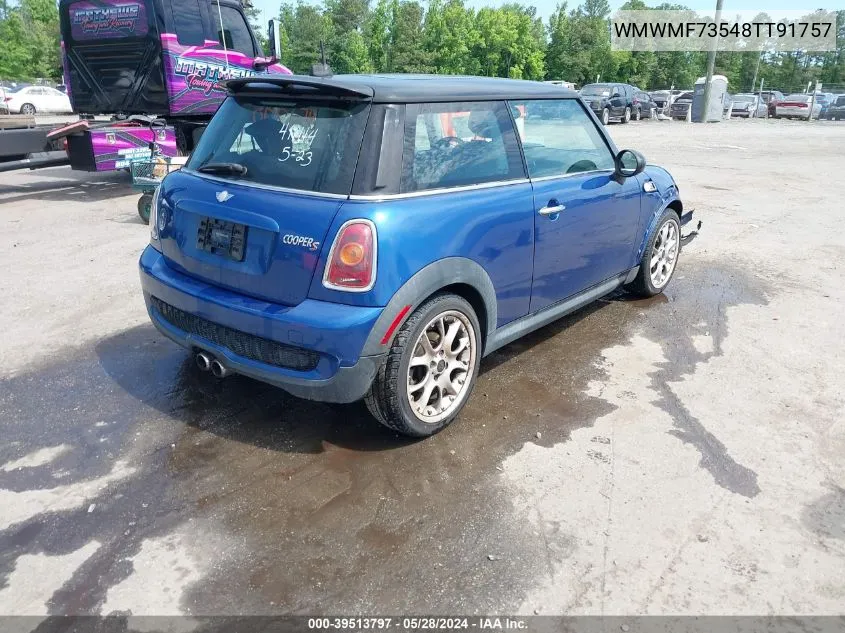 2008 Mini Cooper S VIN: WMWMF73548TT91757 Lot: 39513797