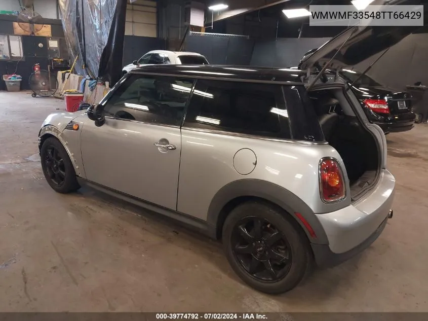 2008 Mini Cooper VIN: WMWMF33548TT66429 Lot: 39774792