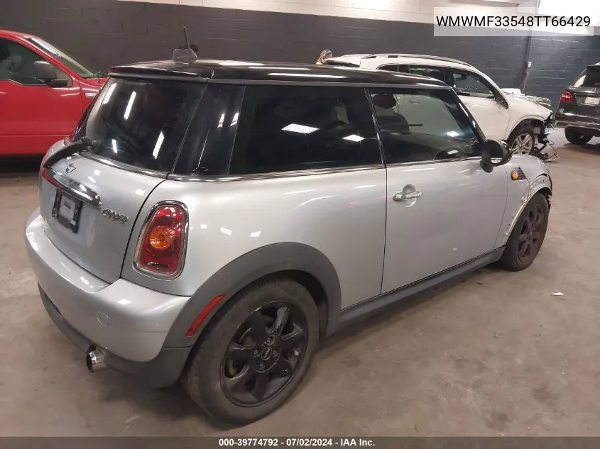 2008 Mini Cooper VIN: WMWMF33548TT66429 Lot: 39774792