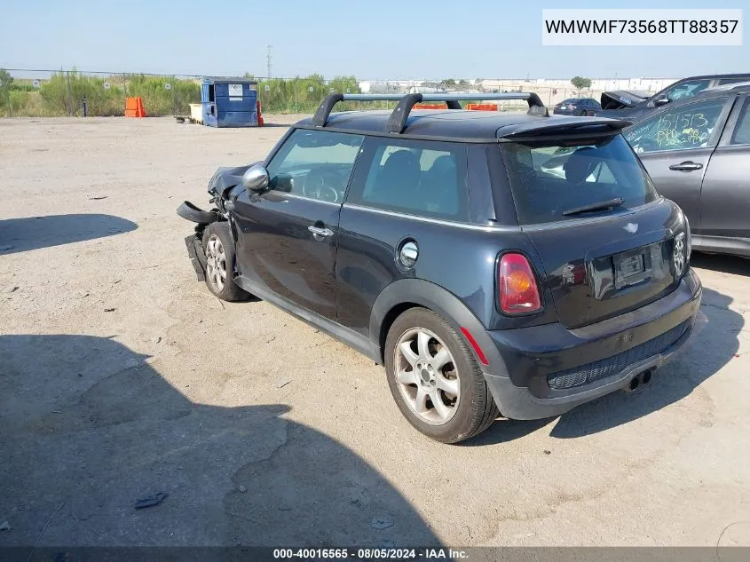 2008 Mini Cooper S VIN: WMWMF73568TT88357 Lot: 40016565