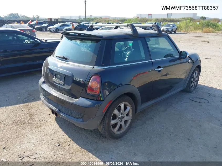 2008 Mini Cooper S VIN: WMWMF73568TT88357 Lot: 40016565