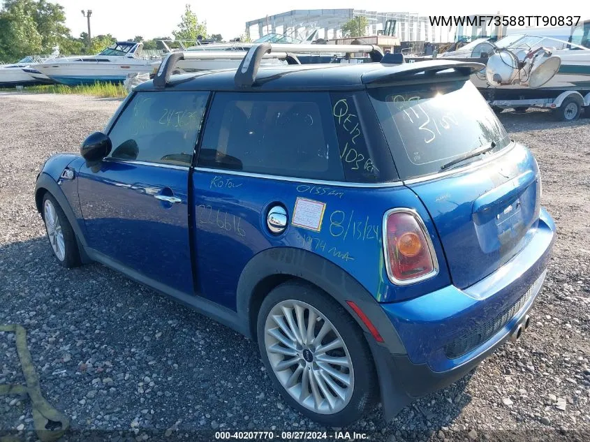 2008 Mini Cooper S VIN: WMWMF73588TT90837 Lot: 40207770