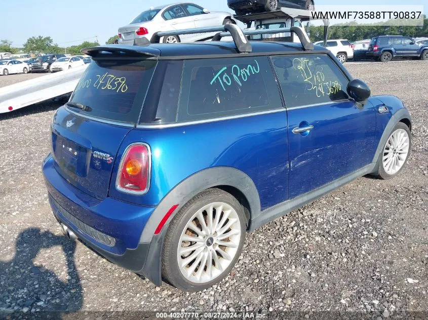 2008 Mini Cooper S VIN: WMWMF73588TT90837 Lot: 40207770