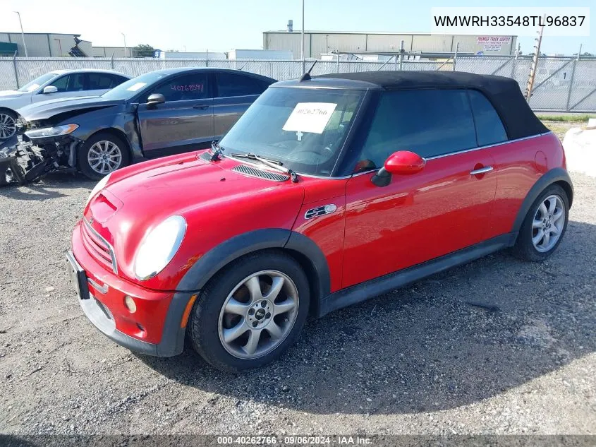 2008 Mini Cooper S VIN: WMWRH33548TL96837 Lot: 40262766