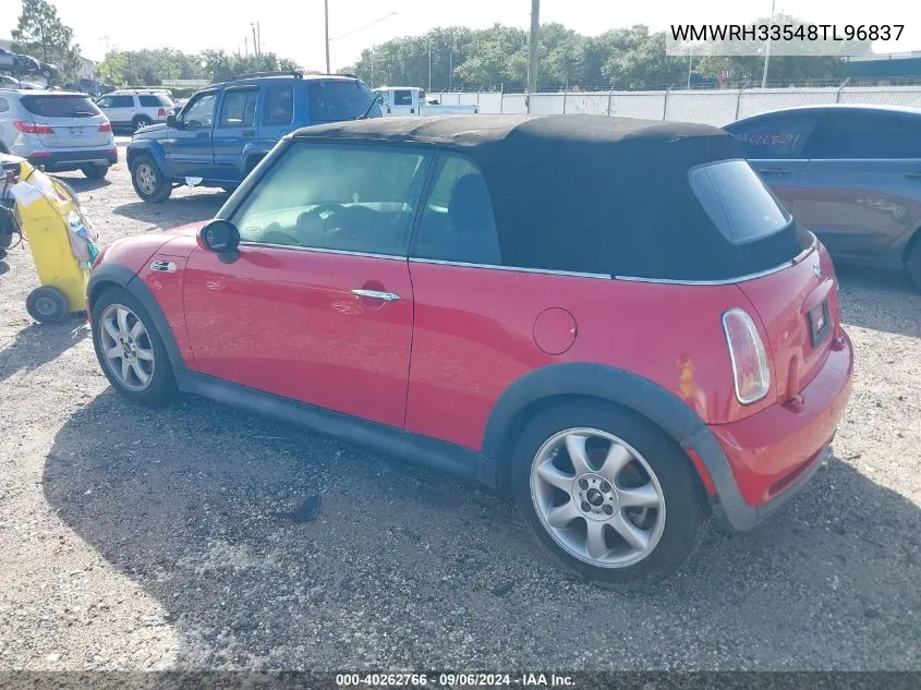 2008 Mini Cooper S VIN: WMWRH33548TL96837 Lot: 40262766