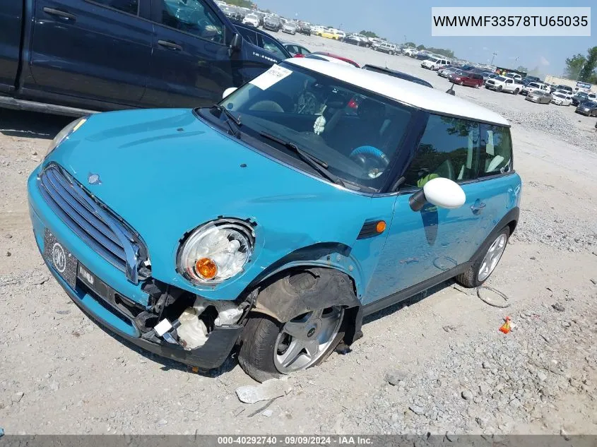 WMWMF33578TU65035 2008 Mini Cooper