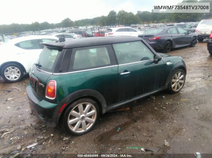 2008 Mini Cooper S VIN: WMWMF73548TV37008 Lot: 40454899