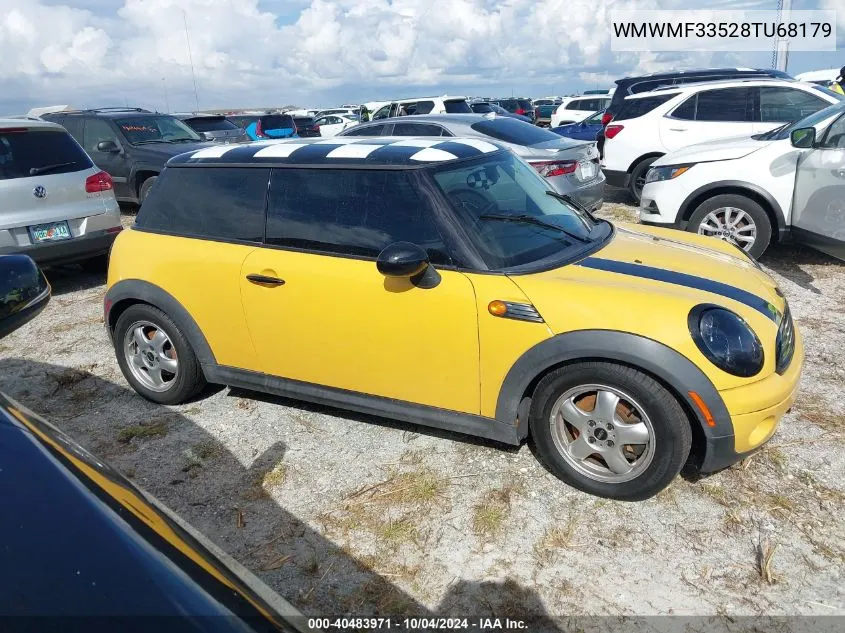 2008 Mini Cooper VIN: WMWMF33528TU68179 Lot: 40483971