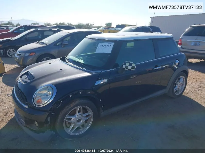 2008 Mini Cooper S S VIN: WMWMF73578TV37133 Lot: 40536414