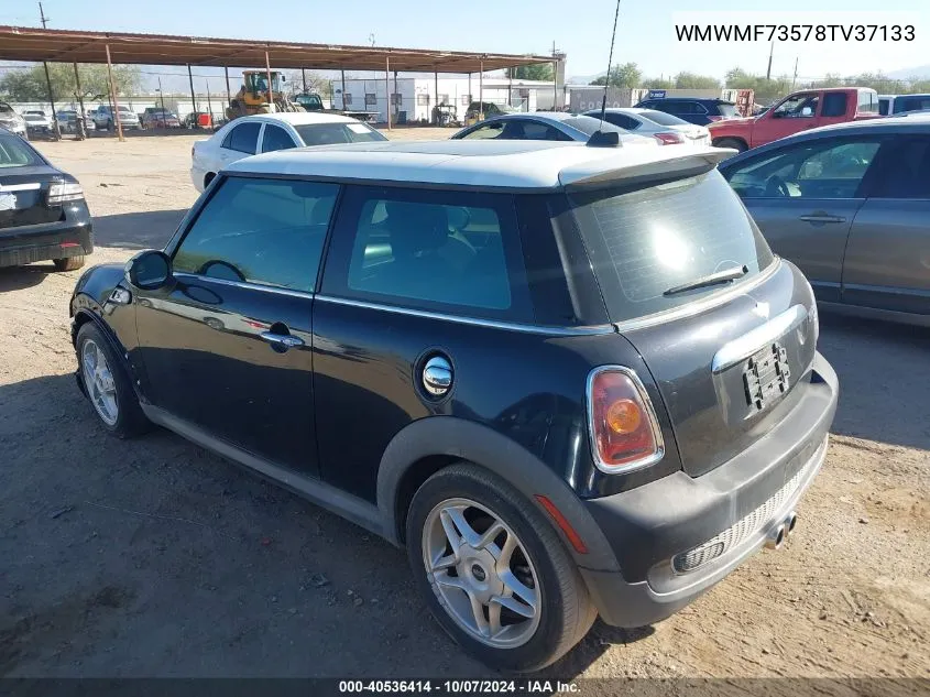 2008 Mini Cooper S S VIN: WMWMF73578TV37133 Lot: 40536414