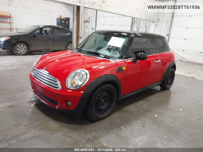 2008 Mini Cooper VIN: WMWMF33528TT61956 Lot: 40541461