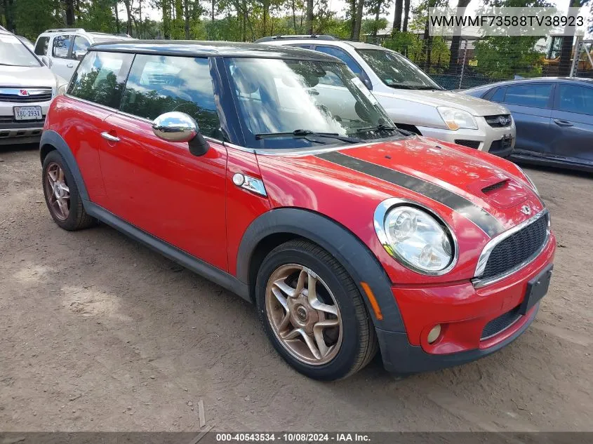 2008 Mini Cooper S VIN: WMWMF73588TV38923 Lot: 40543534