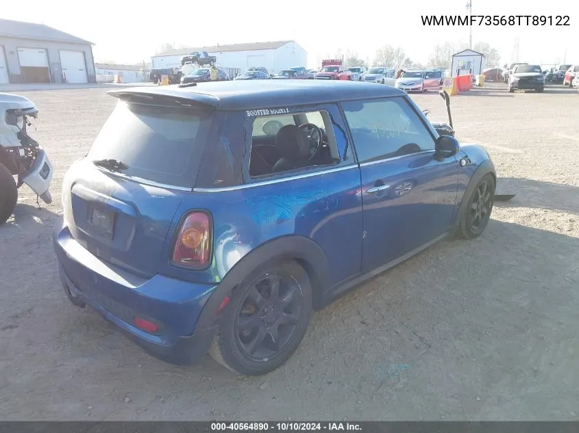 2008 Mini Cooper S VIN: WMWMF73568TT89122 Lot: 40564890