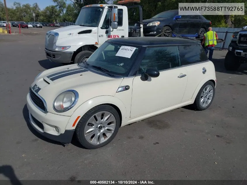 2008 Mini Cooper S VIN: WMWMF73588TT92765 Lot: 40582134