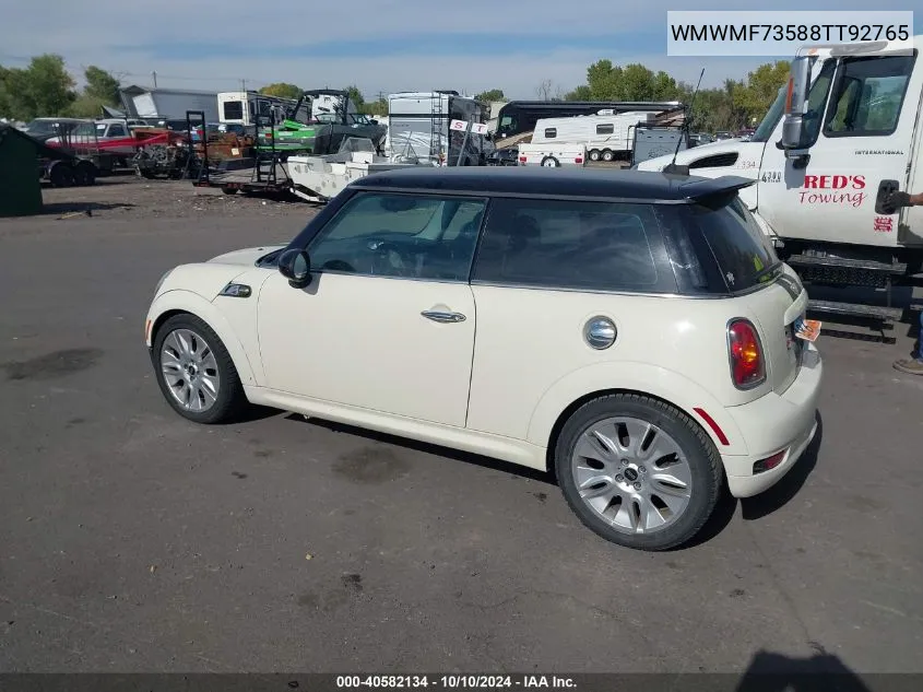 2008 Mini Cooper S VIN: WMWMF73588TT92765 Lot: 40582134