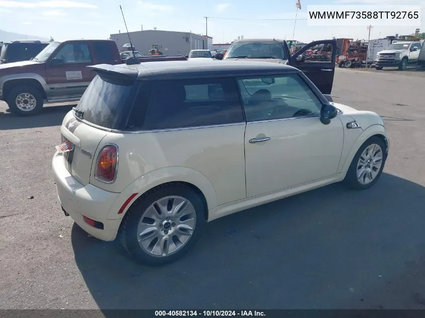 2008 Mini Cooper S VIN: WMWMF73588TT92765 Lot: 40582134