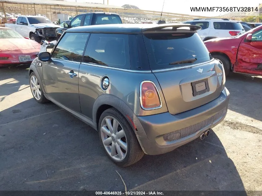 2008 Mini Cooper S VIN: WMWMF73568TV32814 Lot: 40646925