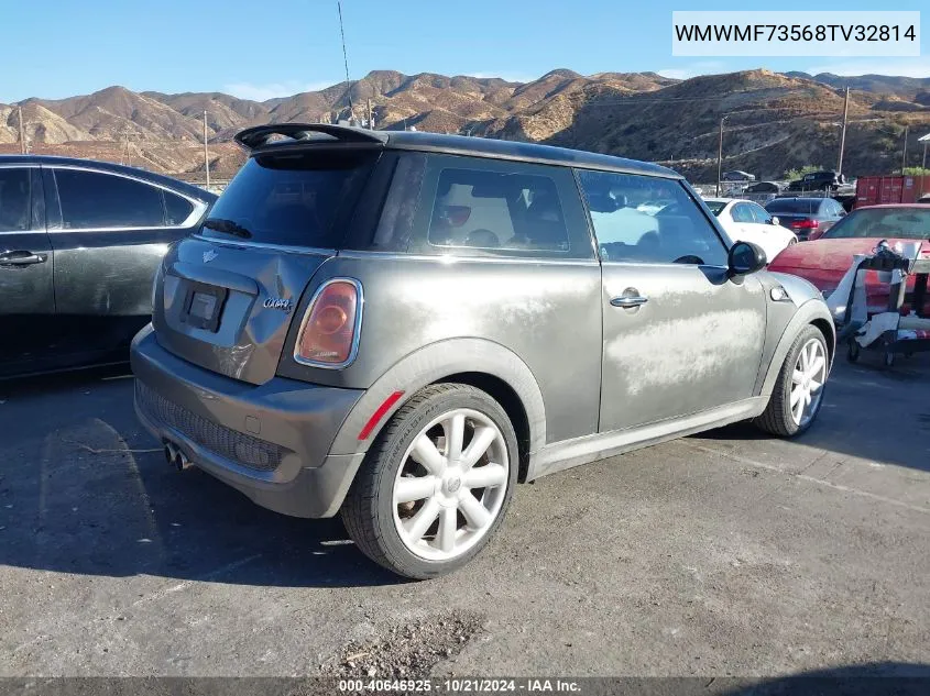 2008 Mini Cooper S VIN: WMWMF73568TV32814 Lot: 40646925