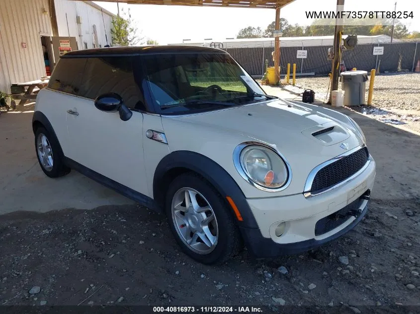 2008 Mini Cooper S VIN: WMWMF73578TT88254 Lot: 40816973