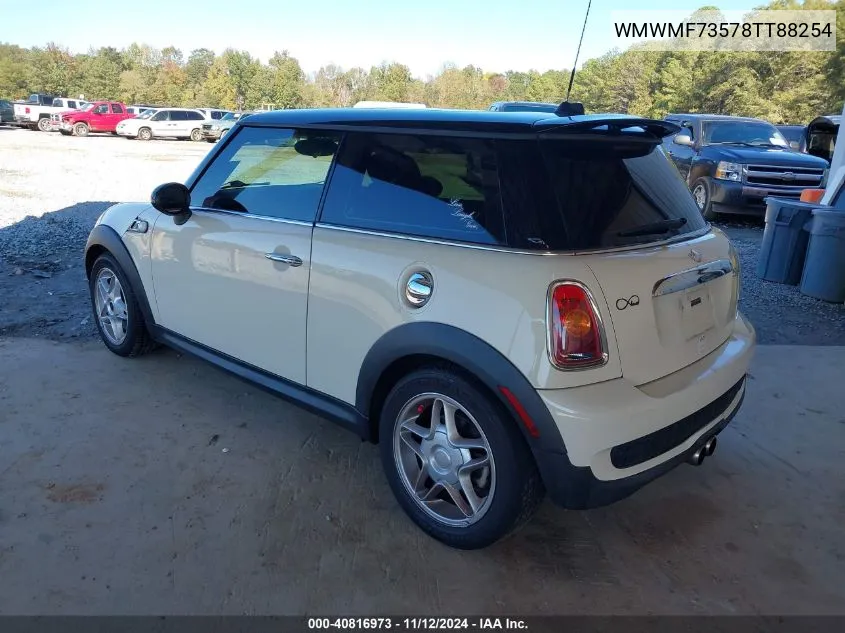 2008 Mini Cooper S VIN: WMWMF73578TT88254 Lot: 40816973