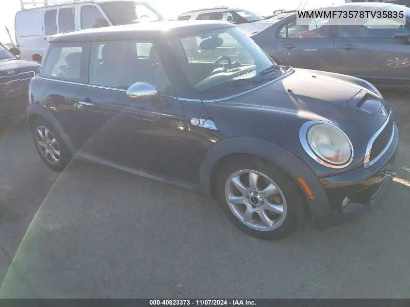 2008 Mini Cooper S VIN: WMWMF73578TV35835 Lot: 40823373