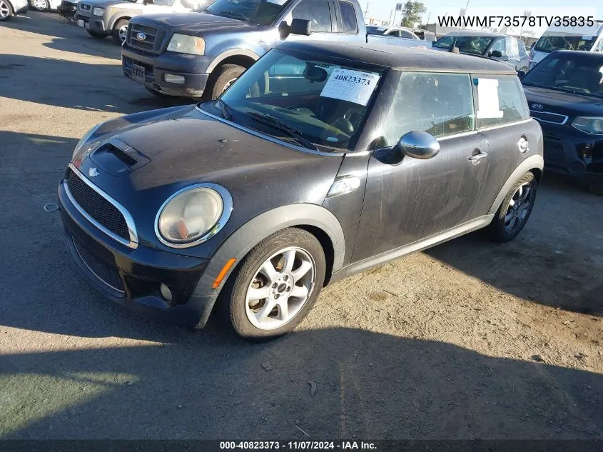 2008 Mini Cooper S VIN: WMWMF73578TV35835 Lot: 40823373