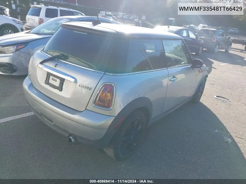 2008 Mini Cooper VIN: WMWMF33548TT66429 Lot: 40869414