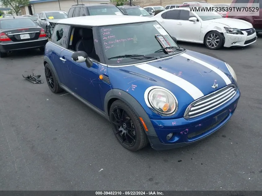 2009 Mini Cooper VIN: WMWMF33539TW70529 Lot: 39482310