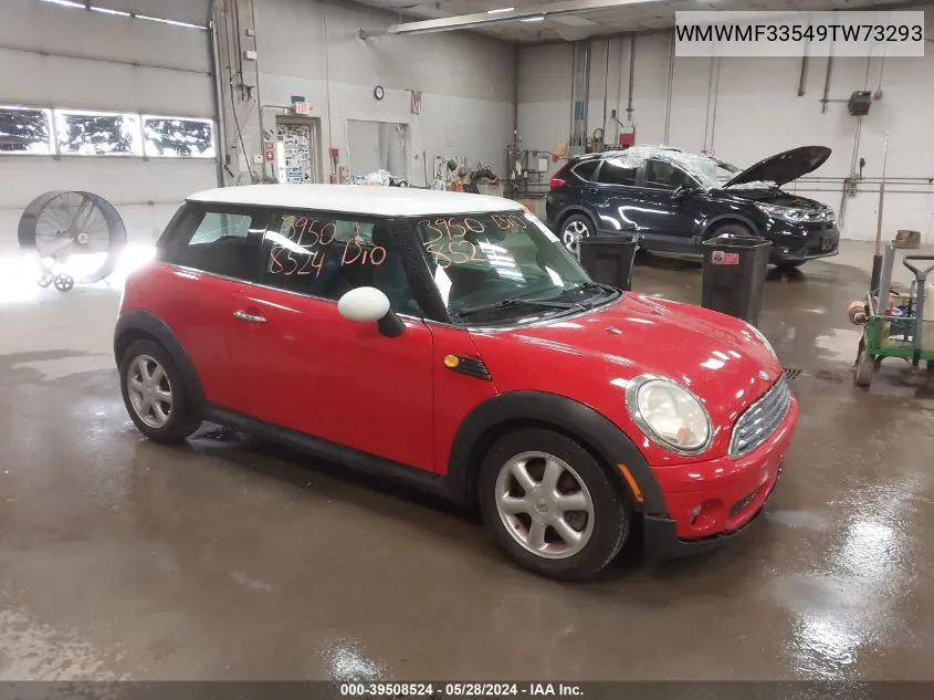 2009 Mini Cooper VIN: WMWMF33549TW73293 Lot: 39508524