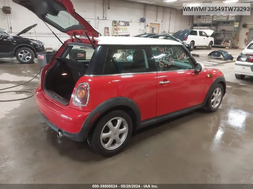 2009 Mini Cooper VIN: WMWMF33549TW73293 Lot: 39508524