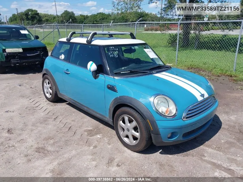 2009 Mini Cooper VIN: WMWMF33589TZ21156 Lot: 39738562