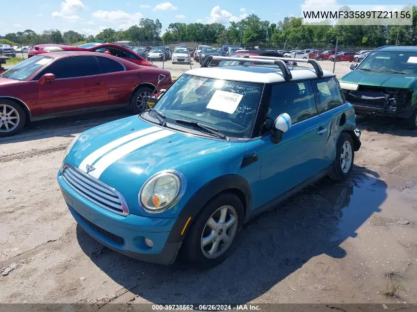 2009 Mini Cooper VIN: WMWMF33589TZ21156 Lot: 39738562