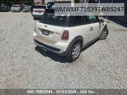 WMWMF73539TW85247 2009 Mini Cooper