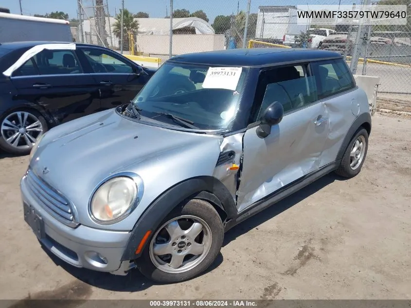 2009 Mini Cooper VIN: WMWMF33579TW79640 Lot: 39973131