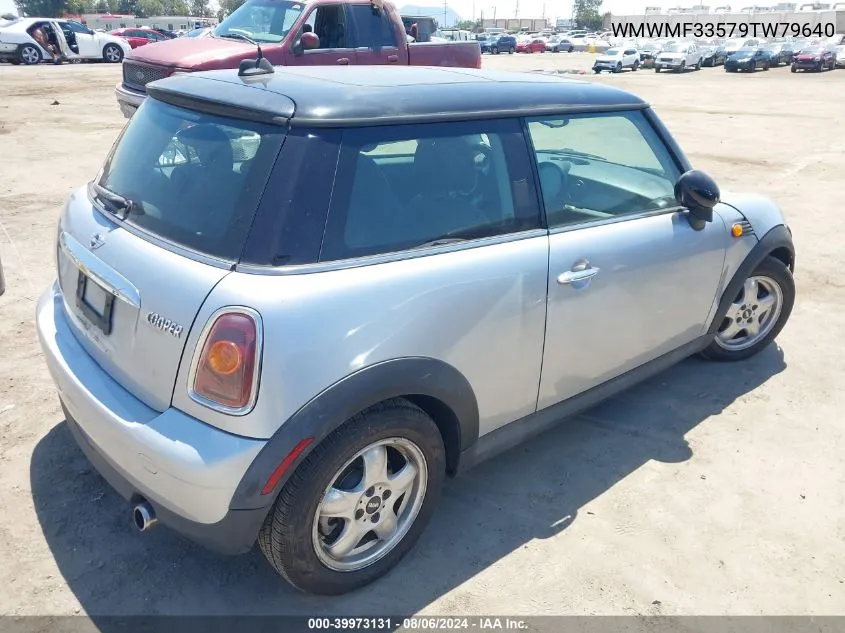 2009 Mini Cooper VIN: WMWMF33579TW79640 Lot: 39973131