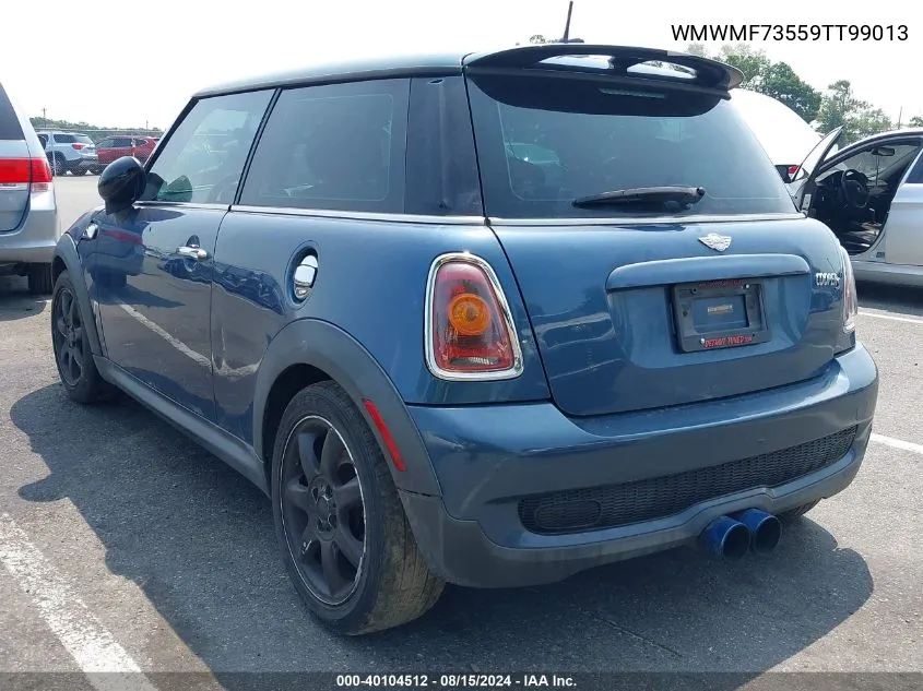 2009 Mini Cooper S VIN: WMWMF73559TT99013 Lot: 40104512