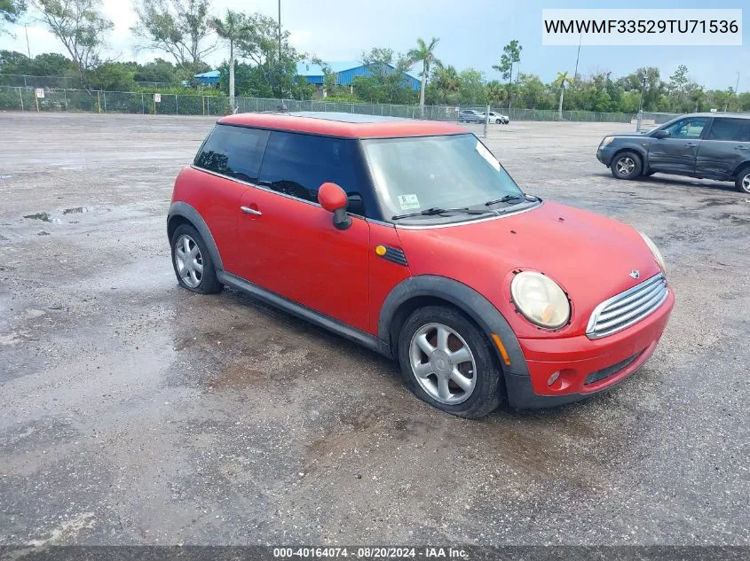 WMWMF33529TU71536 2009 Mini Cooper