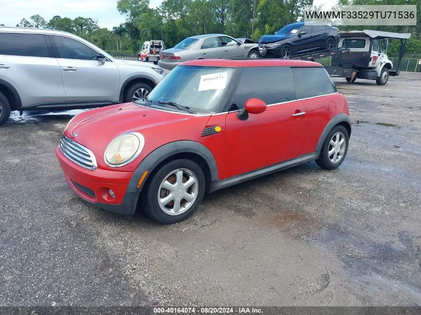 WMWMF33529TU71536 2009 Mini Cooper