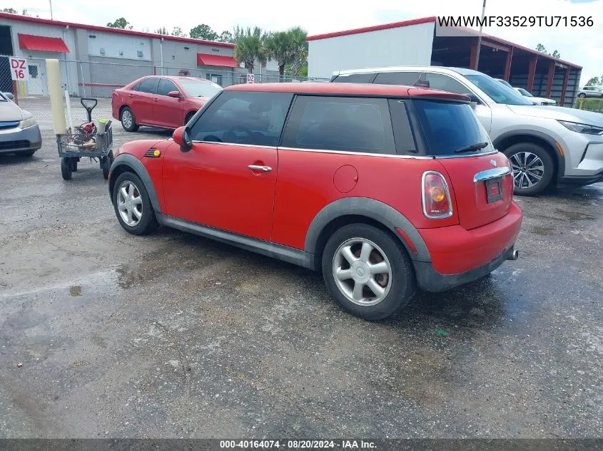 WMWMF33529TU71536 2009 Mini Cooper