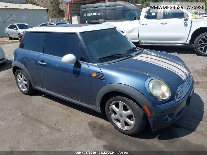 2009 Mini Cooper VIN: WMWMF33539TW76928 Lot: 40176930