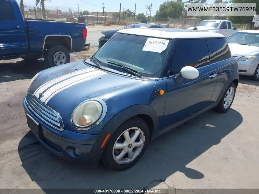 2009 Mini Cooper VIN: WMWMF33539TW76928 Lot: 40176930