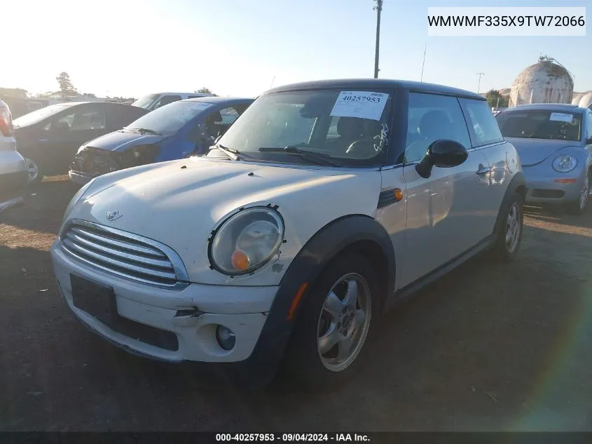 WMWMF335X9TW72066 2009 Mini Cooper