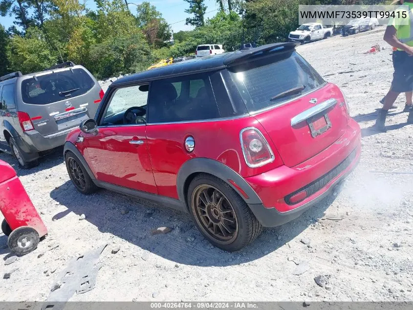 2009 Mini Cooper S VIN: WMWMF73539TT99415 Lot: 40264764