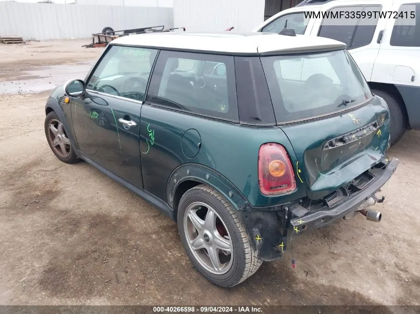 WMWMF33599TW72415 2009 Mini Cooper