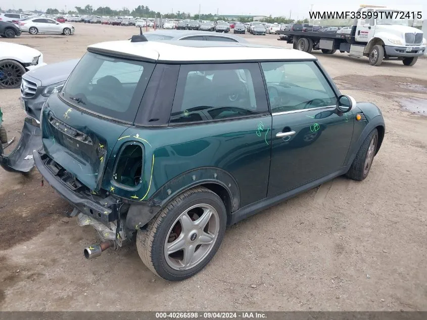 WMWMF33599TW72415 2009 Mini Cooper